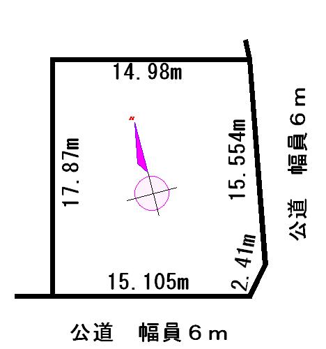 Compartment figure. Land price 3.8 million yen, Land area 275.16 sq m