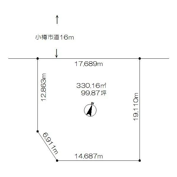 Compartment figure. Land price 15.6 million yen, Land area 330.16 sq m