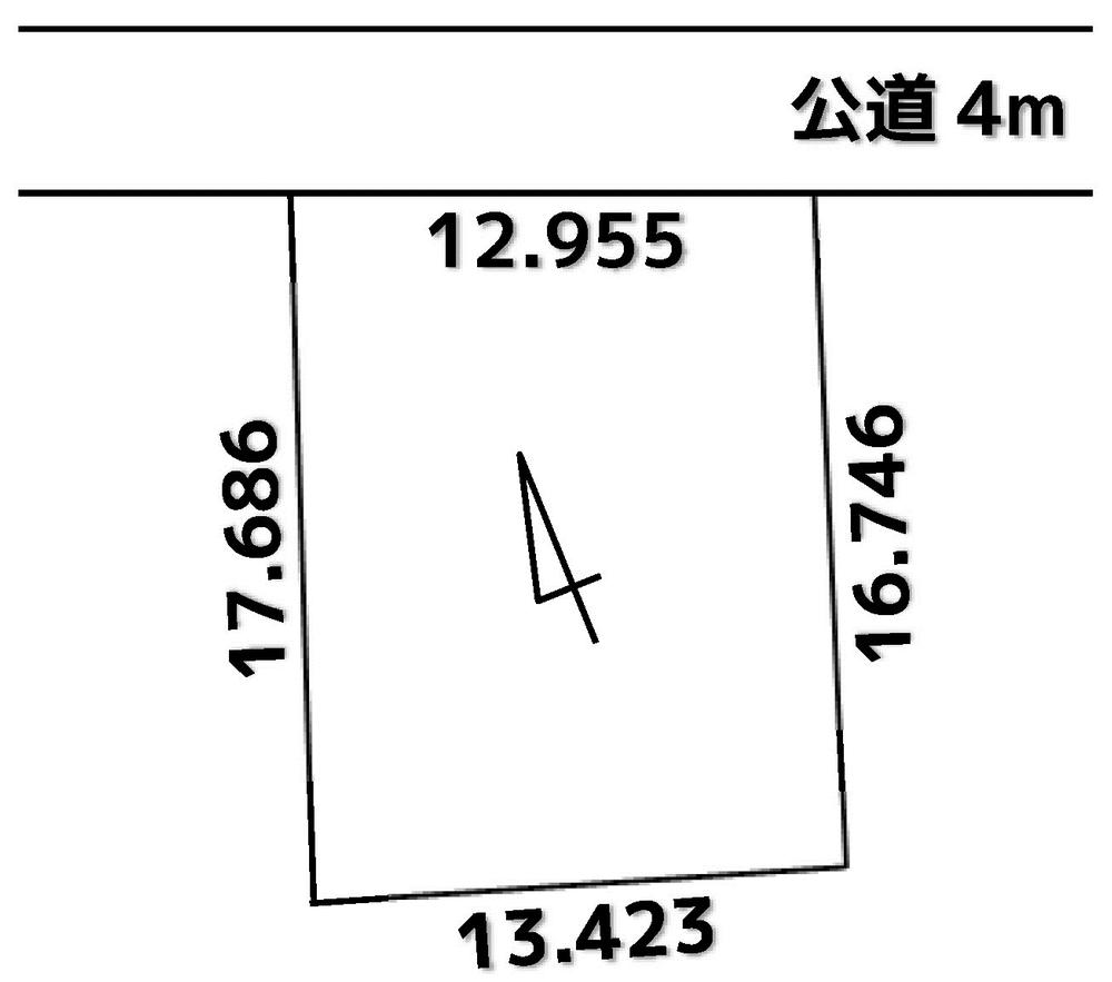 Compartment figure. Land price 6.8 million yen, Land area 226.79 sq m