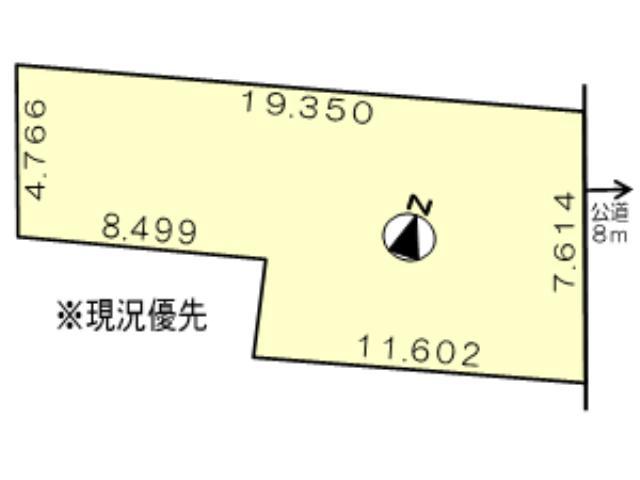 Compartment figure. Land price 11 million yen, Land area 124.81 sq m compartment view
