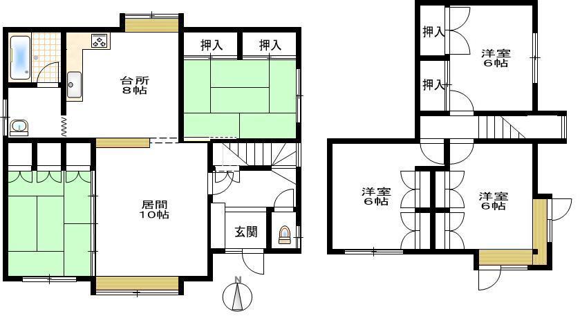 Floor plan. 13.3 million yen, 5LDK, Land area 208.32 sq m , Building area 139.01 sq m