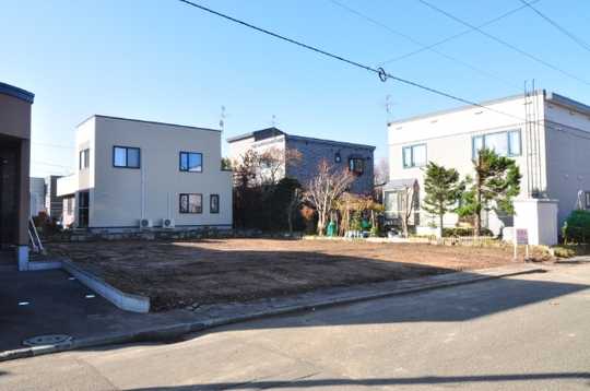 Local land photo. Subway Tozai Line "Shin Sapporo" station 8-minute walk, Site area 93.77 square meters