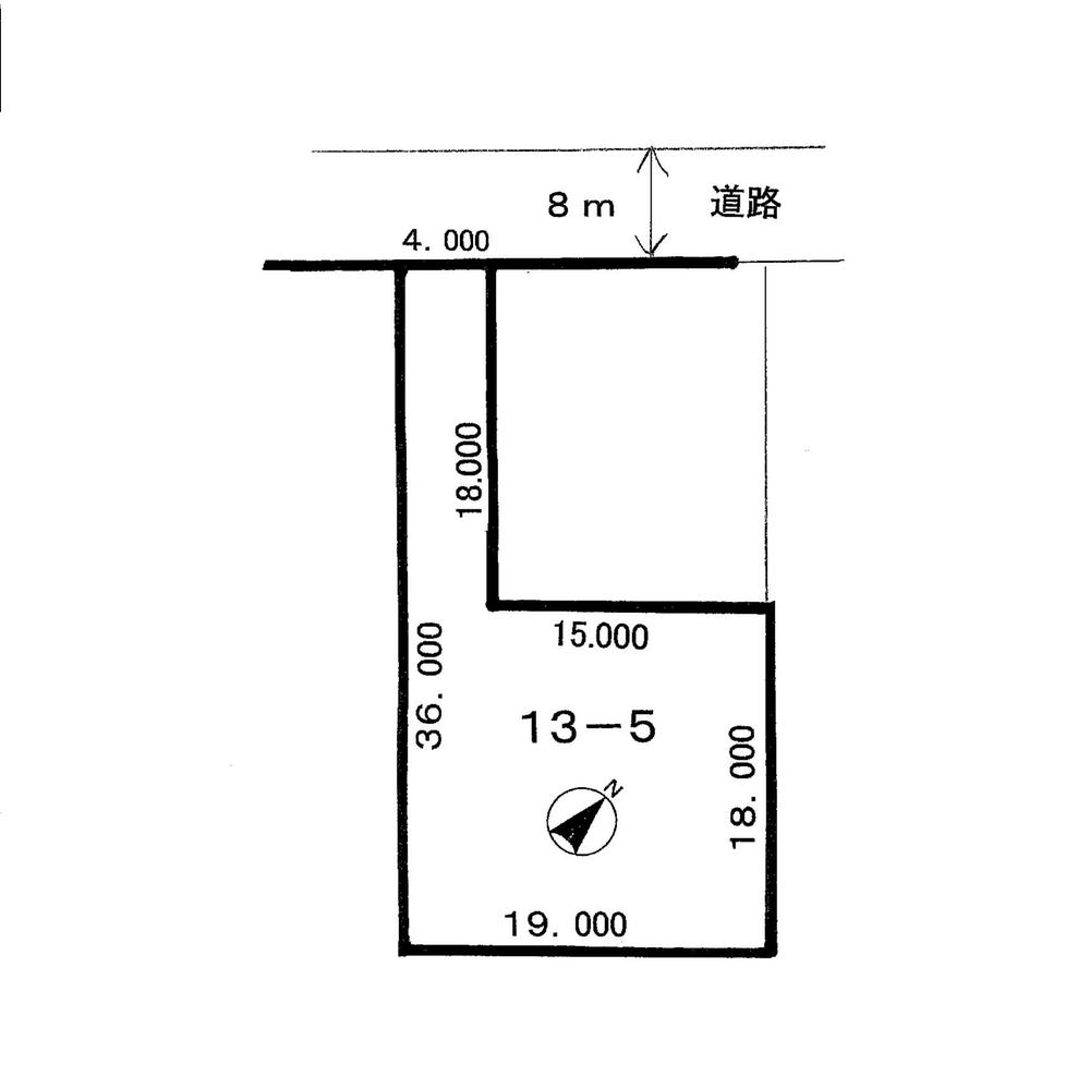 Compartment figure. Land price 10.5 million yen, Because the land area 414 sq m first-class low-rise exclusive residential area, It will be residential land facing. 