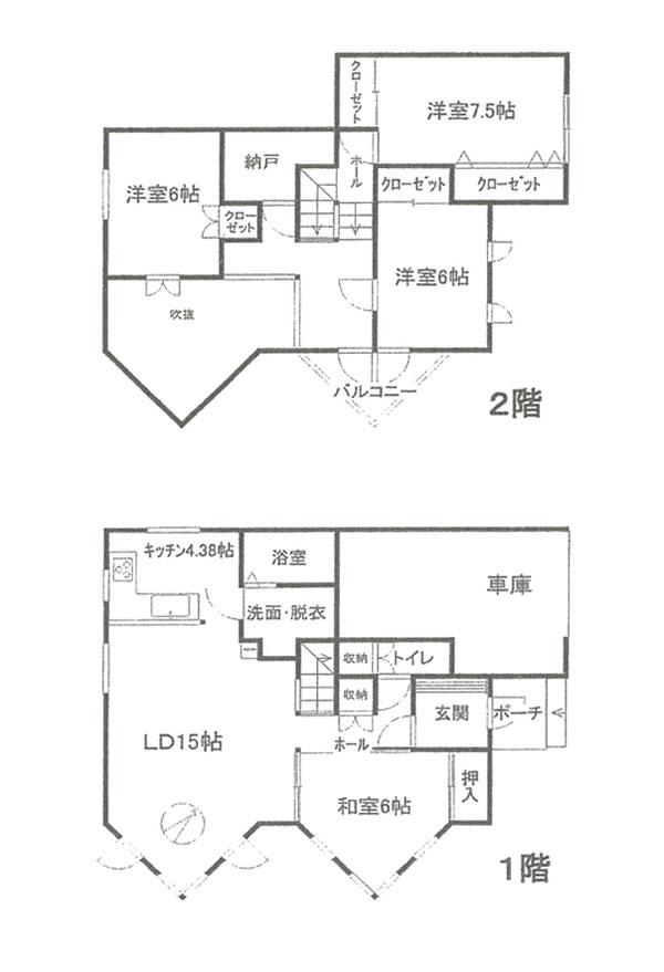 Floor plan. 21,800,000 yen, 4LDK + S (storeroom), Land area 197.99 sq m , Building area 131.22 sq m floor plan