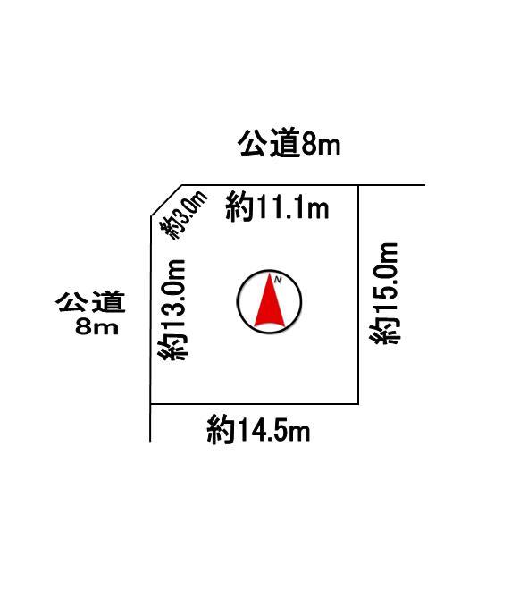 Compartment figure. Land price 11.4 million yen, Land area 205.31 sq m