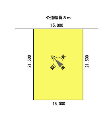 Compartment figure. Land price 11.5 million yen, Land area 322.5 sq m