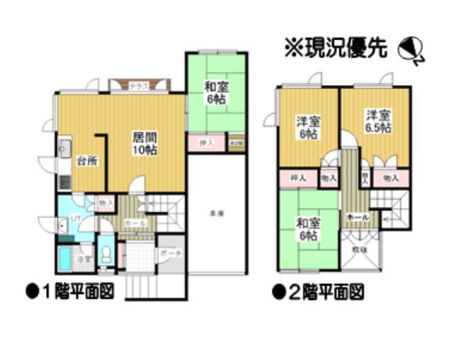 Floor plan. 13.8 million yen, 4LDK, Land area 209.25 sq m , Building area 115.92 sq m Floor