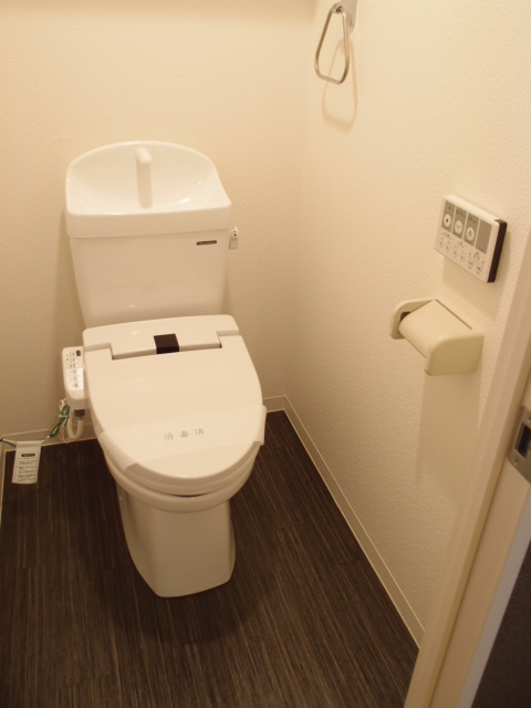 Toilet. Washlet can be equipped to have year-round comfortable use! 