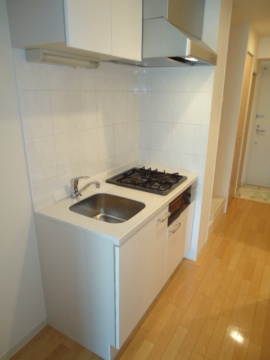 Kitchen.  ☆ Gas stove, It is with grill ☆ 