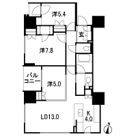 Floor: 3LD ・ K + WIC, the occupied area: 78.12 sq m, Price: 39.3 million yen