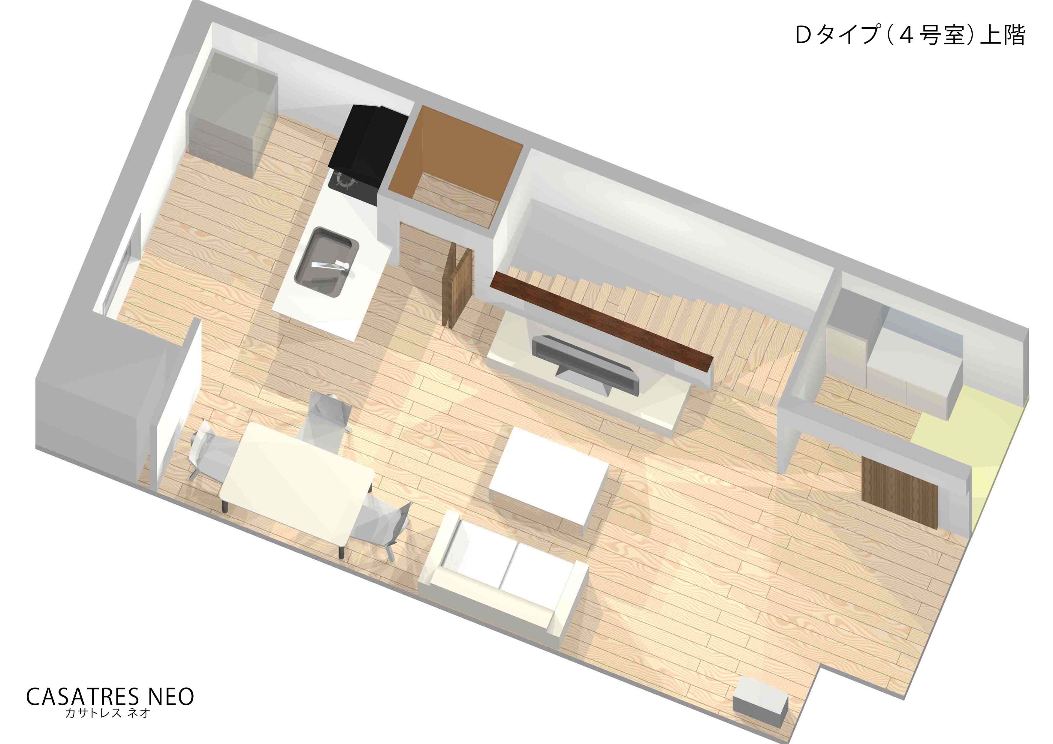 Other room space. Upper floor (Western-style ・ Water around)