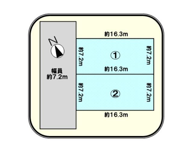 Compartment figure. Land price 11.5 million yen, Land area 119 sq m compartment view