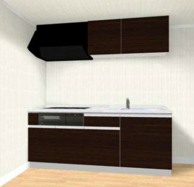 Kitchen. Kitchen Perth (three-necked IH cooking heater)