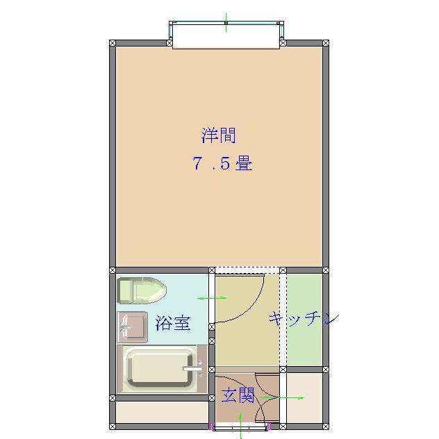 Floor plan. Price 1.48 million yen, Occupied area 17.46 sq m