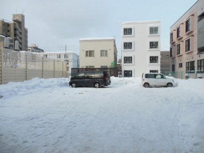 Parking lot. Outdoor parking (under construction)