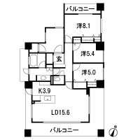 Floor: 3LDK, the area occupied: 86.8 sq m, Price: 43,900,000 yen ~ 52,800,000 yen