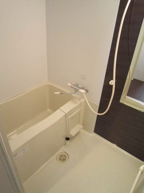 Bath. You can relax and bathing because it is a spacious bathroom! 