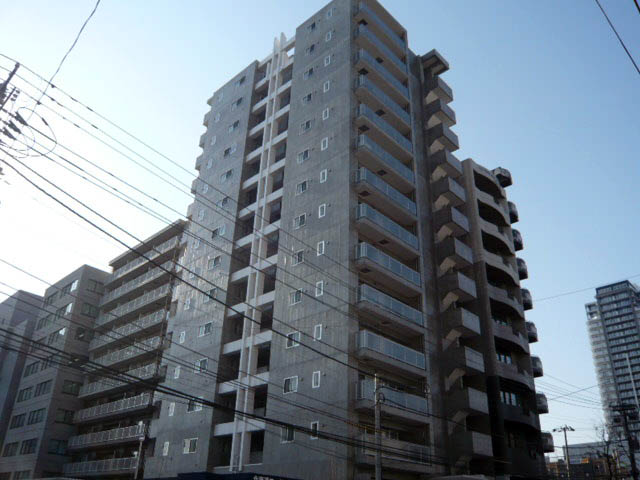 Building appearance. Good location apartment of Sapporo Station city center