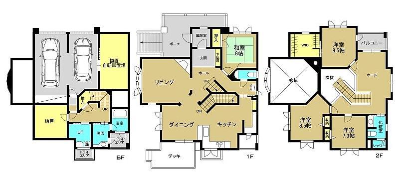 Floor plan. 54,980,000 yen, 4LDK + S (storeroom), Land area 396 sq m , Building area 233.88 sq m
