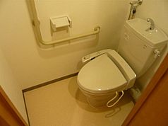 Toilet. Washlet is also standard equipment