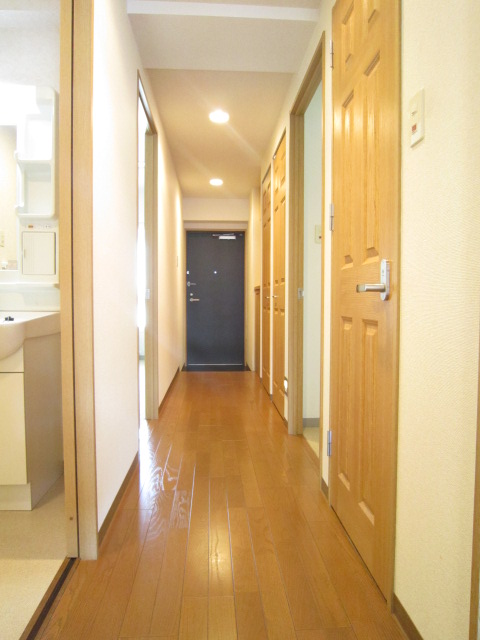 Entrance. I entrance space is calm feel of woodgrain. 