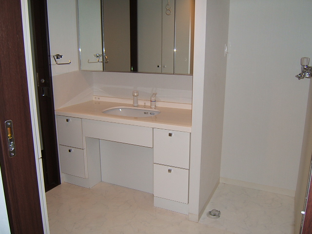 Washroom. Wide basin space