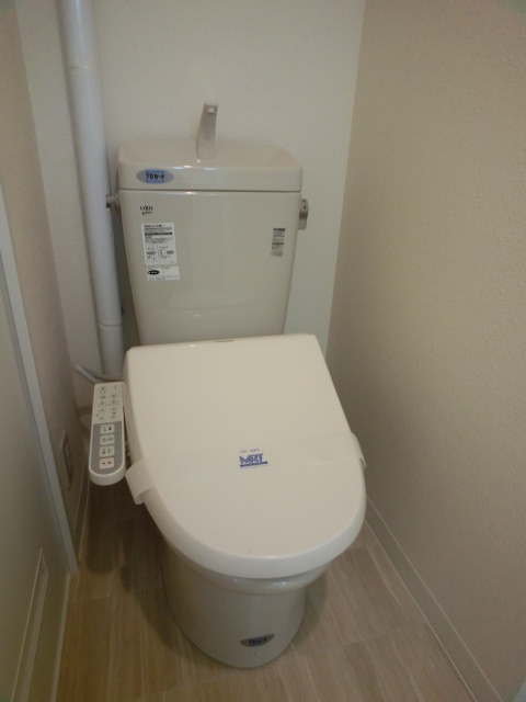 Toilet. Established a washlet toilet