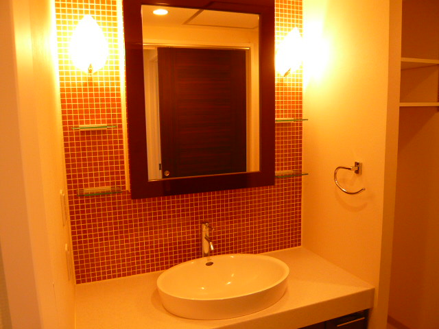 Washroom. Design is vanity