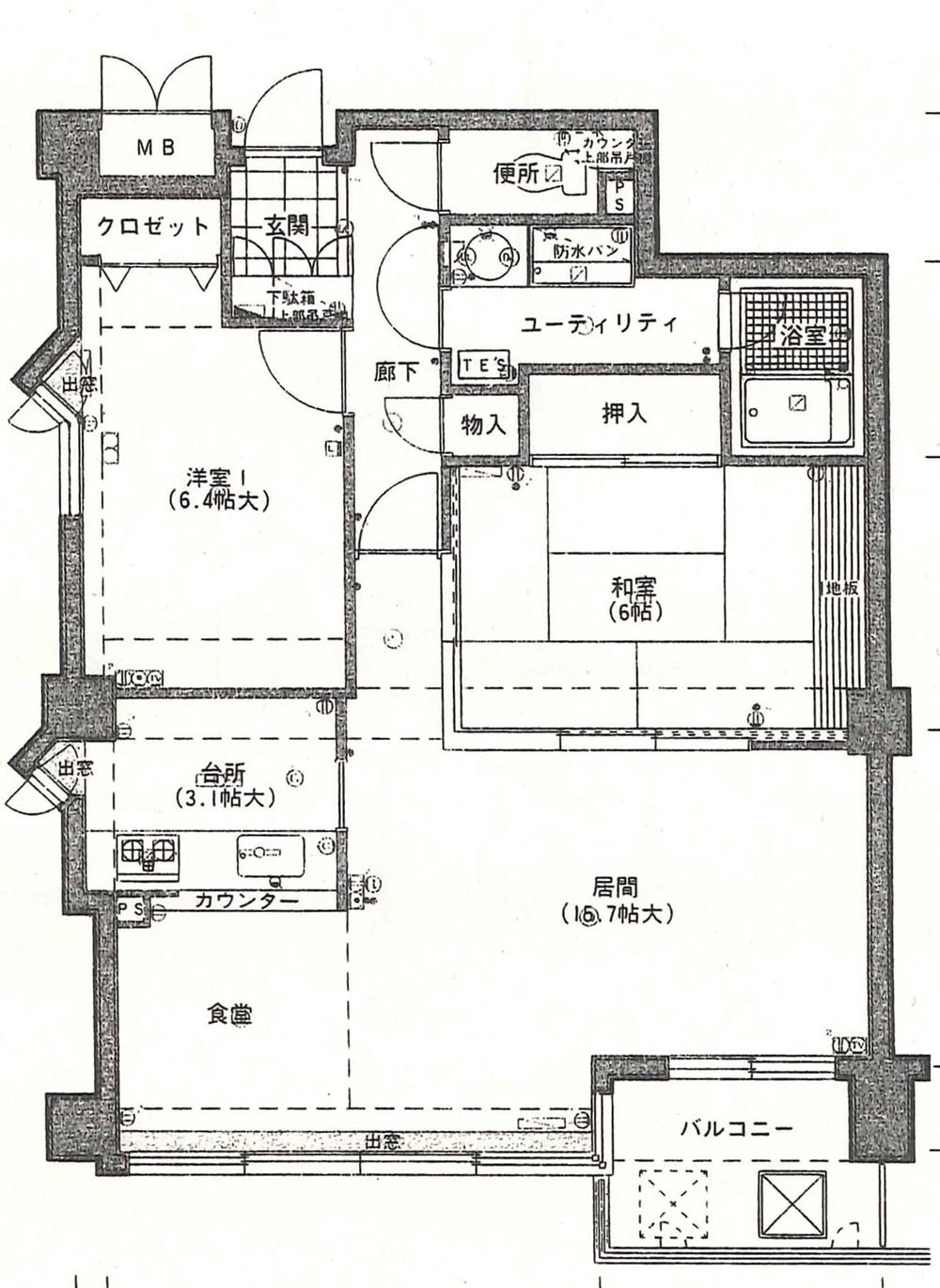 Floor plan. 2LDK, Price 10.9 million yen, Occupied area 70.72 sq m , Balcony area 4.86 sq m