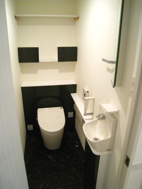 Toilet. Restroom with toilet