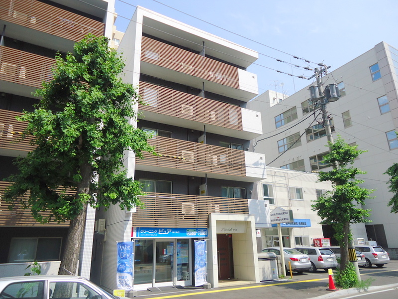 Building appearance. Reinforced concrete five-story