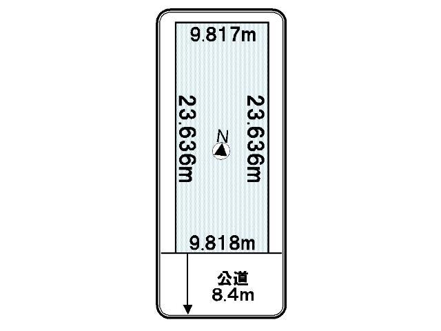 Compartment figure. Land price 30,900,000 yen, Land area 232.05 sq m compartment view