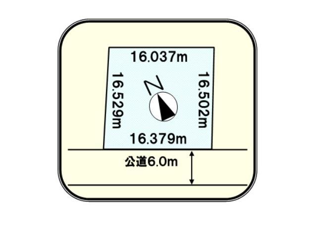 Compartment figure. Land price 43,800,000 yen, Land area 266.79 sq m compartment view
