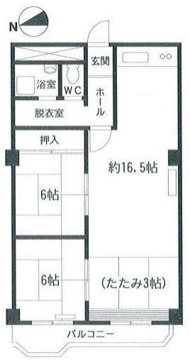 Floor plan. 2LDK, Price 9.3 million yen, Occupied area 71.36 sq m , Balcony area 5.8 sq m