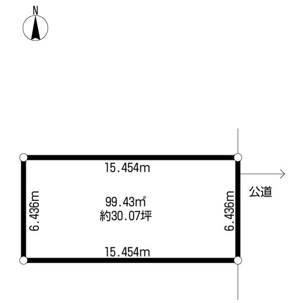 Compartment figure. Land price 15 million yen, Land area 99.43 sq m