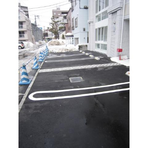 Parking lot. Since it is a load with heating, No snow removal effort even during winter! 