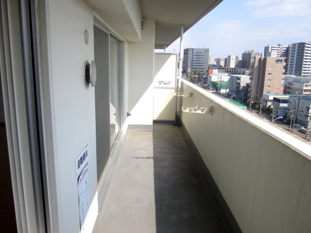 Balcony. Wide balcony