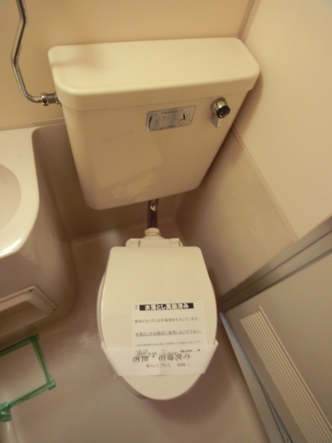 Toilet. Toilet containing the cleaning