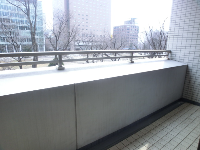 Balcony. Balcony part facing the Odori Park