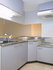 Kitchen. Kitchen is widely easy-to-use L-shaped kitchen