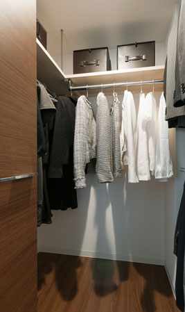 Receipt.  [Walk-in closet] Equipped with a walk-in closet in the master bedroom. I like can the store plenty go more clothes. Also, In addition to having a closet to all plan on living, closet, Closet and was functionally layout
