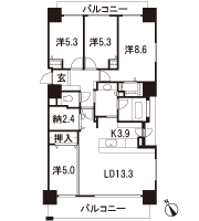 Floor: 4LDK, the area occupied: 93.3 sq m, Price: 32,920,000 yen ~ 39,910,000 yen