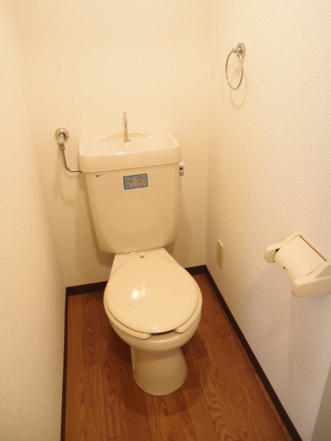 Toilet. Rise is easy because it is a front-facing toilet. 