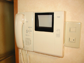 Security. Monitor with intercom