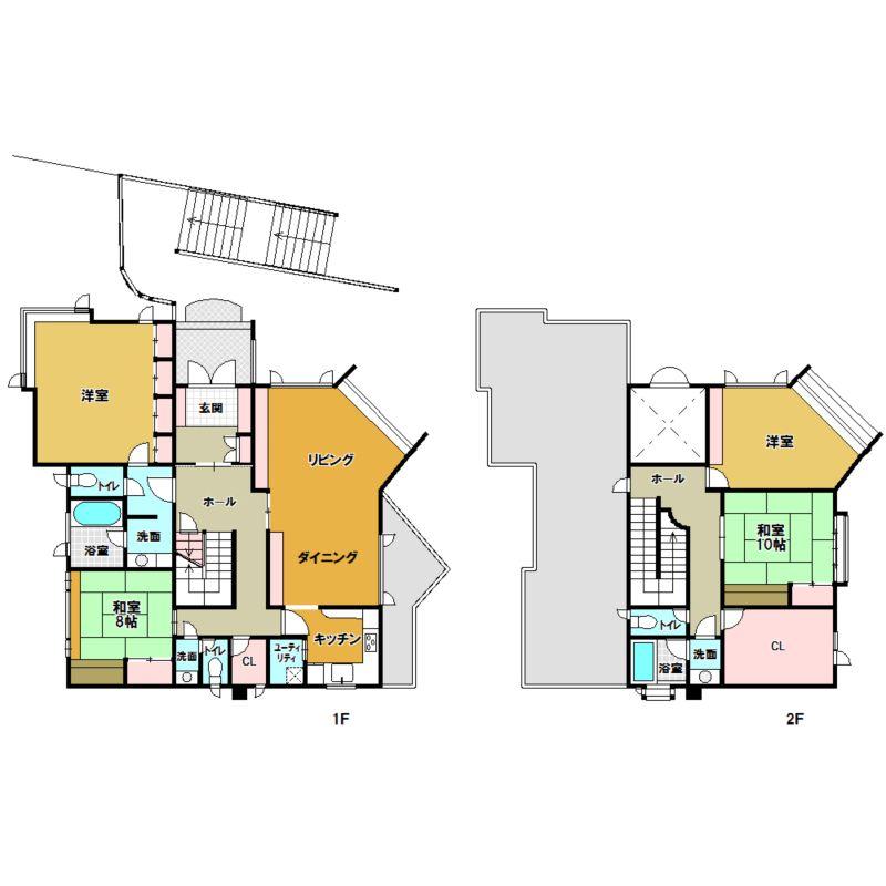 Floor plan. 63 million yen, 4LDK + S (storeroom), Land area 807.67 sq m , Building area 260.96 sq m