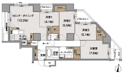 Floor: 4LDK, occupied area: 93.43 sq m, Price: 36,293,000 yen ~ 49,253,000 yen