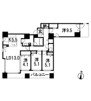 Floor: 4LDK, occupied area: 98.33 sq m, Price: 34,121,000 yen ~ 47,621,000 yen