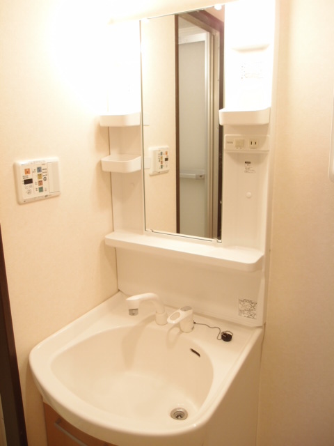 Washroom. It is also safe busy morning because it is with shampoo dresser! 