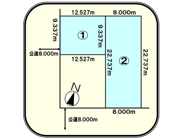 Compartment figure. Land price 27.5 million yen, Land area 181.89 sq m compartment view