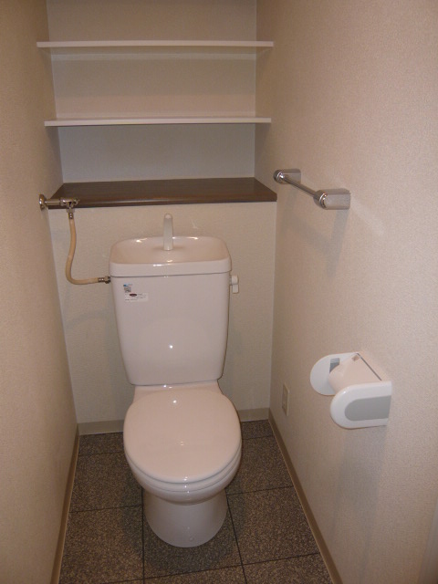 Toilet. Spacious toilet space